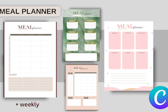 printable editable meal planner
