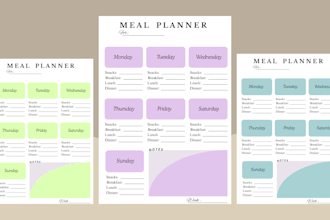 printable editable meal planner