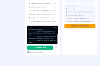 convert zip or folder to ai ready json sha256 integrity