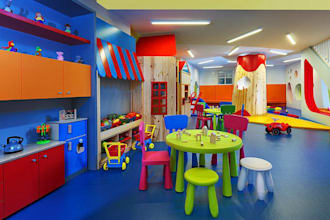 render bobiroupoli kindergarten, preschool playroom, creances, interior design