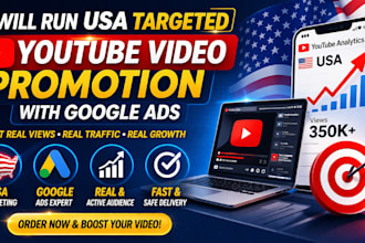 run USA targeted youtube video promotion with google ads