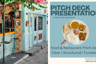 design restaurant pitch deck food pitch deck investor funding deck