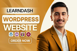 design and customize wordpress lms website with learndash and tutor lms
