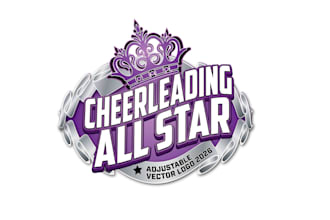 unique modern cheerleading and dance logo t shirt design