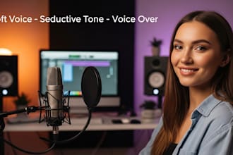 record a sultry female nsfw voice over, erotic conversation