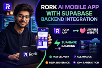 rork ai mobile app with supabase backend integration, rork app, lovable website