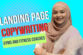 write landing pages for gyms and fitness coaches to attract new clients