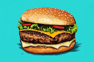 do a food pop art
