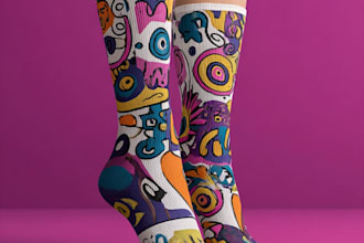 design custom and unique socks design