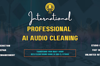 do professional audio cleaning and noise reduction using ai