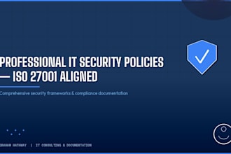 write professional IT security policies for your business