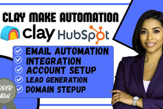 build clay and make automation for lead generation and outreach