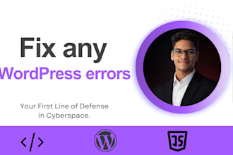 fix wordpress errors, bugs and issues fast