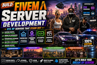 build fivem server dev gta rp mods scripts custom mlo maps cinematic esx gbcore