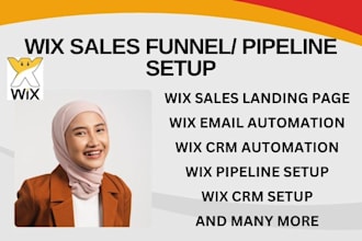 do wix sales funnel wix workflow automation wix pipeline setup wix landing page