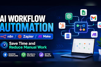 build ai workflow automation with n8n, zapier or make