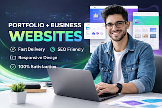 design responsive personal portfolio or business portfolio website