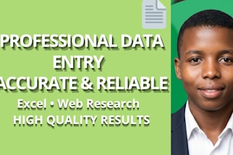 do accurate real estate data entry and web research