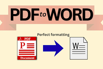 manually convert PDF to word with perfect formatting