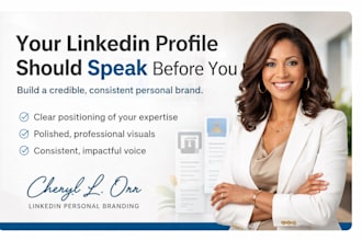 design a modern linkedin banner for personal branding