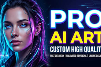 create professional ai art, thumbnails and custom design