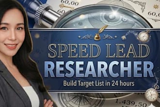 your speed lead researcher lead generation build targeted list