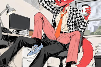 make professional furry manga or comic nsfw