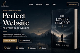 design wordpress author website book ebook author website ebook landing page