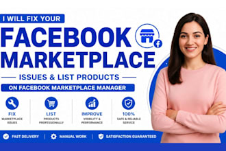 fix your fb marketplace issues and list products on facebook marketplace manager