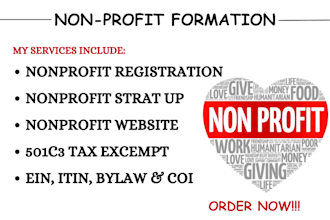 do nonprofit registeration ,ein, 501c3,reinstate nonprofit, file form 990, 990ez
