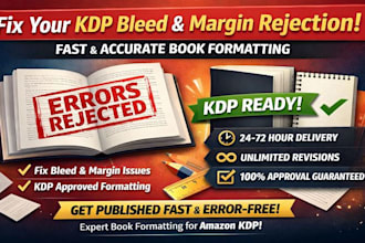 fix your KDP bleed and margin rejection