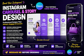 design editable canva instagram carousel templates