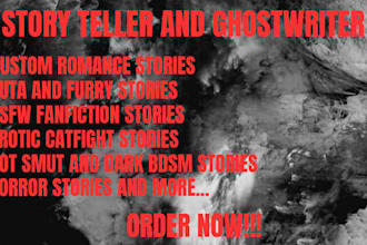 write nsfw dark fanfiction erotica custom story bdsm futa furry catfight taboo