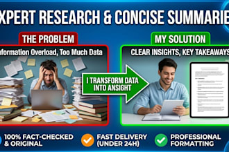 provide expert,  research and concise summary