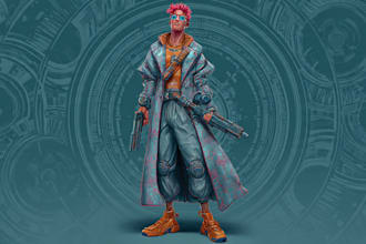 sci fi character illustration or sci fi character