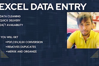 clean, format, merge, split excel data