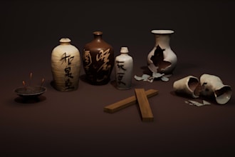 create game ready 3d props and assets