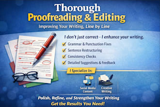 proofread your writings novels short stories etc