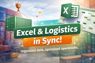 do data entry, excel tasks and logistics support