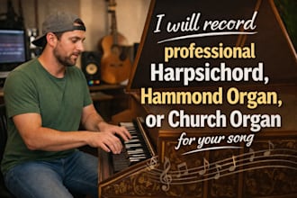 record harpsichord, hammond organ, or church organ for your song