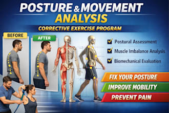 analyze posture and movement with corrective exercise plan