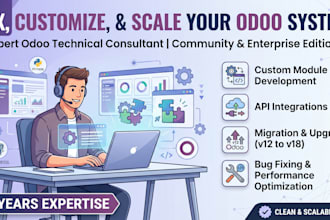 build odoo modules and professional business websites
