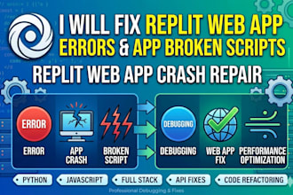 fix replit web app errors app broken script replit web app