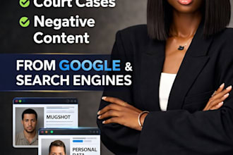 remove personal data, mugshots and negative content from google