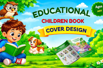 do children book cover, educational book cover and KDP book cover design