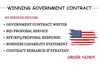 find rfp, write bid proposal, winning government contract, rfq, respond to rfp
