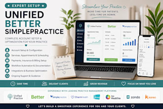 unified practice better simplepractice charmhealth jane app healthie zanda kareo
