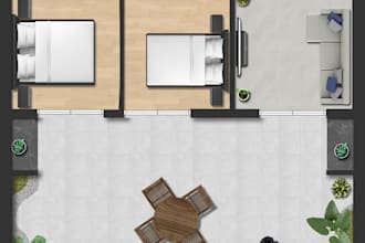create professional 2d colored floor plans for real estate
