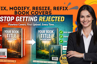 fix book cover, resize book cover, format book cover for amazon and ingramspark