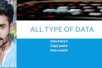 be data entry and copy paste